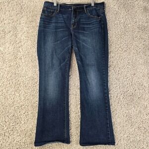 Old Navy‎ Jeans Womens 8 Short (Fits 31x25.5) Blue Bootcut Mid Rise Denim Y2K